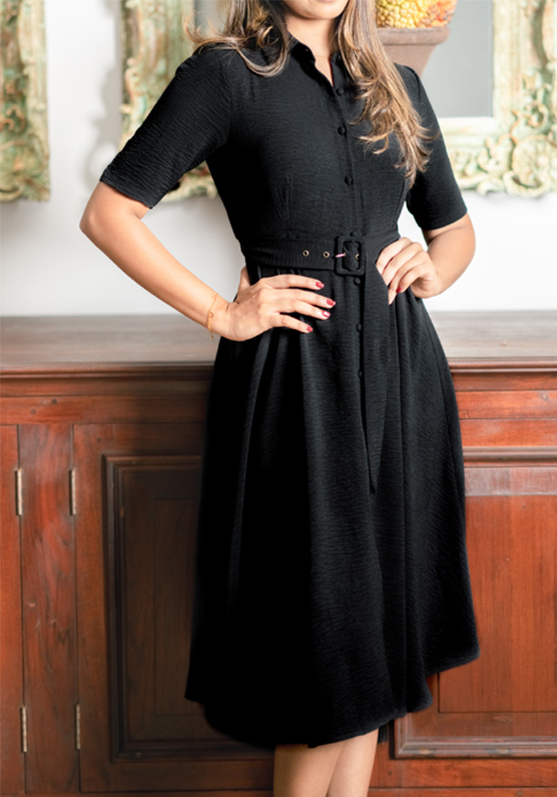 FLARA BLACK DRESS